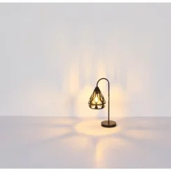 Luminaires Globo Lighting Hassan Lampe à poser Noir, 1 lumière* Lampes À Poser