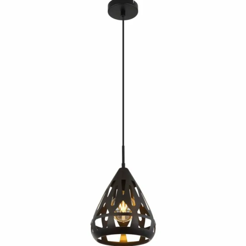Luminaires Globo Lighting Hassan Suspension Noir, 1 lumière* Suspensions