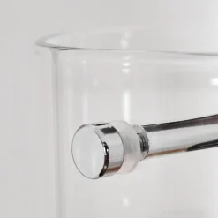 hofstein Hasvik Lampadaire Chrome, Noir, 1 lumière