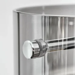 Suspension Verre Fumé-hofstein Hasvik Lampadaire Chrome, Noir, 1 lumière