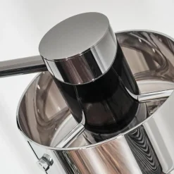 hofstein Hasvik Lampadaire Chrome, Noir, 1 lumière