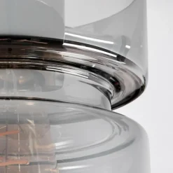 hofstein Hasvik Plafonnier, Spot de plafond Chrome, Fumée, 1 lumière