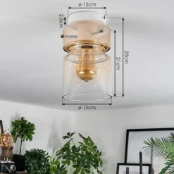 hofstein Hasvik Plafonnier, Spot de plafond Blanc, 1 lumière