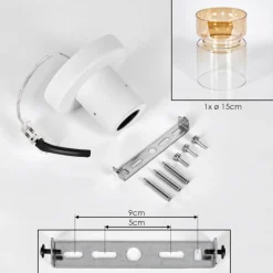 hofstein Hasvik Plafonnier, Spot de plafond Blanc, 1 lumière