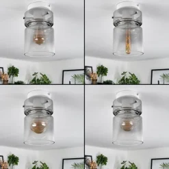 hofstein Hasvik Plafonnier, Spot de plafond Blanc, 1 lumière