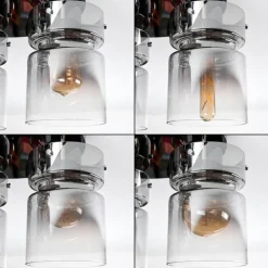 hofstein Hasvik Plafonnier, Spot de plafond Chrome, Noir, 3 lumières