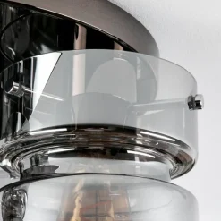 hofstein Hasvik Plafonnier, Spot de plafond Chrome, Noir, 3 lumières