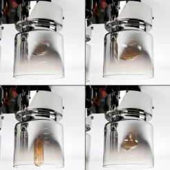 hofstein Hasvik Plafonnier, Spot de plafond Chrome, Noir, 3 lumières