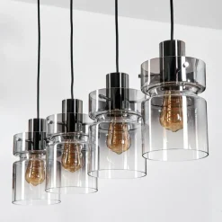 hofstein Hasvik Suspension, Suspension Clair, Fumé, 4 lumières