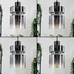 hofstein Hasvik Suspension, Suspension Chrome, Noir, 3 lumières