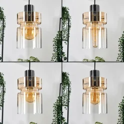 hofstein Hasvik Suspension, Suspension Chrome, Noir, 5 lumières