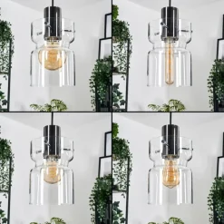 hofstein Hasvik Suspension, Suspension Chrome, Noir, 5 lumières