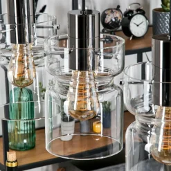 hofstein Hasvik Suspension, Suspension Noir, 5 lumières