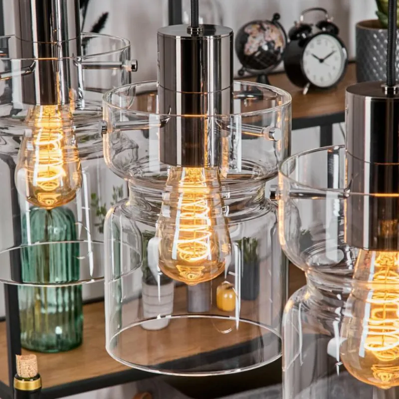 hofstein Hasvik Suspension, Suspension Noir, 5 lumières