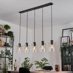 hofstein Hasvik Suspension, Suspension Noir, 5 lumières