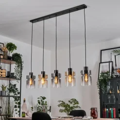 hofstein Hasvik Suspension, Suspension Noir, 5 lumières