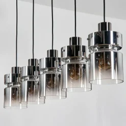 hofstein Hasvik Suspension, Suspension Noir, 5 lumières