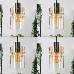 hofstein Hasvik Suspension, Suspension Chrome, Noir, 3 lumières