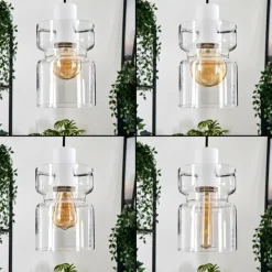 hofstein Hasvik Suspension, Suspension Blanc, 3 lumières