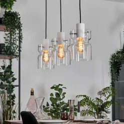 hofstein Hasvik Suspension, Suspension Blanc, 3 lumières