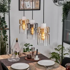 hofstein Hasvik Suspension, Suspension Blanc, 3 lumières