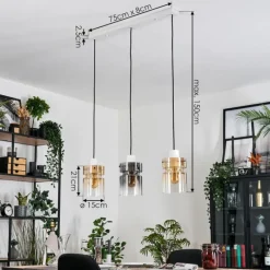 hofstein Hasvik Suspension, Suspension Blanc, 3 lumières