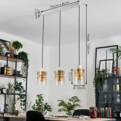 hofstein Hasvik Suspension, Suspension Blanc, 3 lumières