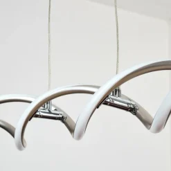 hofstein Henrichemont Suspension, Suspension LED Nickel mat, 1 lumière* Éclairage Led