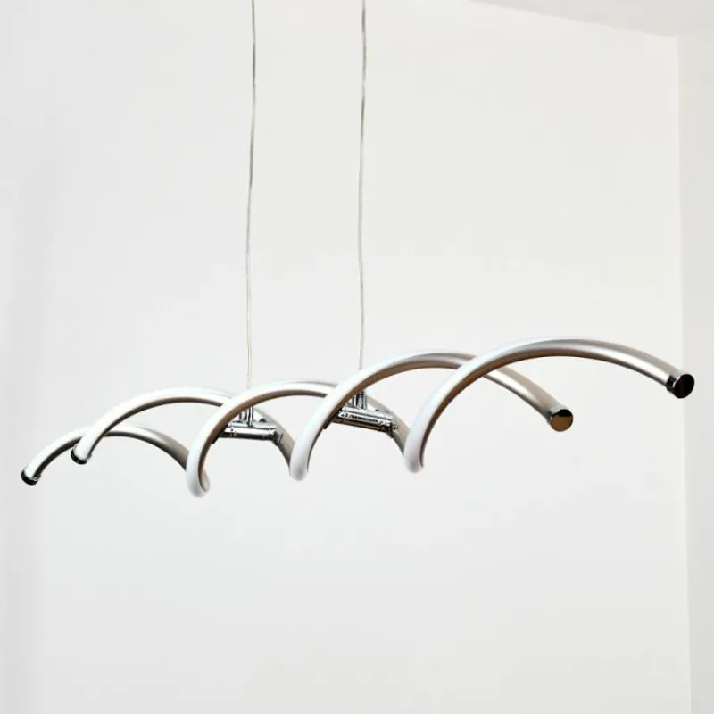 hofstein Henrichemont Suspension, Suspension LED Nickel mat, 1 lumière* Éclairage Led