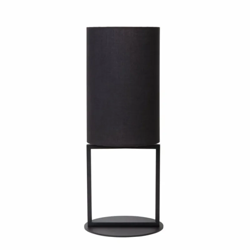 Lampes En Tissu-Luminaires Lucide HERMAN Lampe à poser Noir, 1 lumière