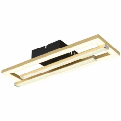 Lampes Dorées-Luminaires Globo Lighting Highway Plafonnier LED Noir, 1 lumière