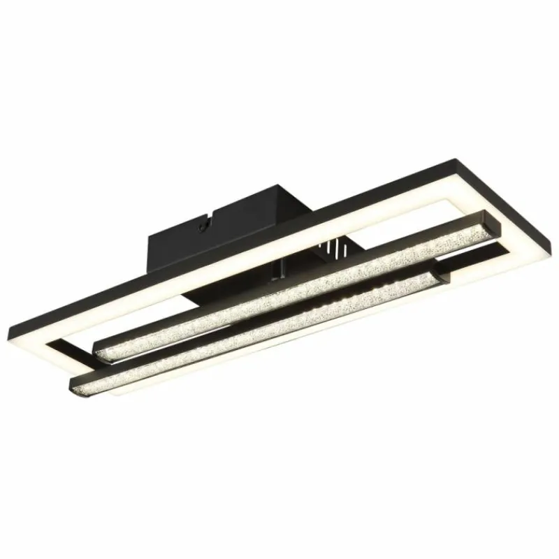 Luminaires Globo Lighting Highway Plafonnier LED Noir, 1 lumière* Éclairage Led