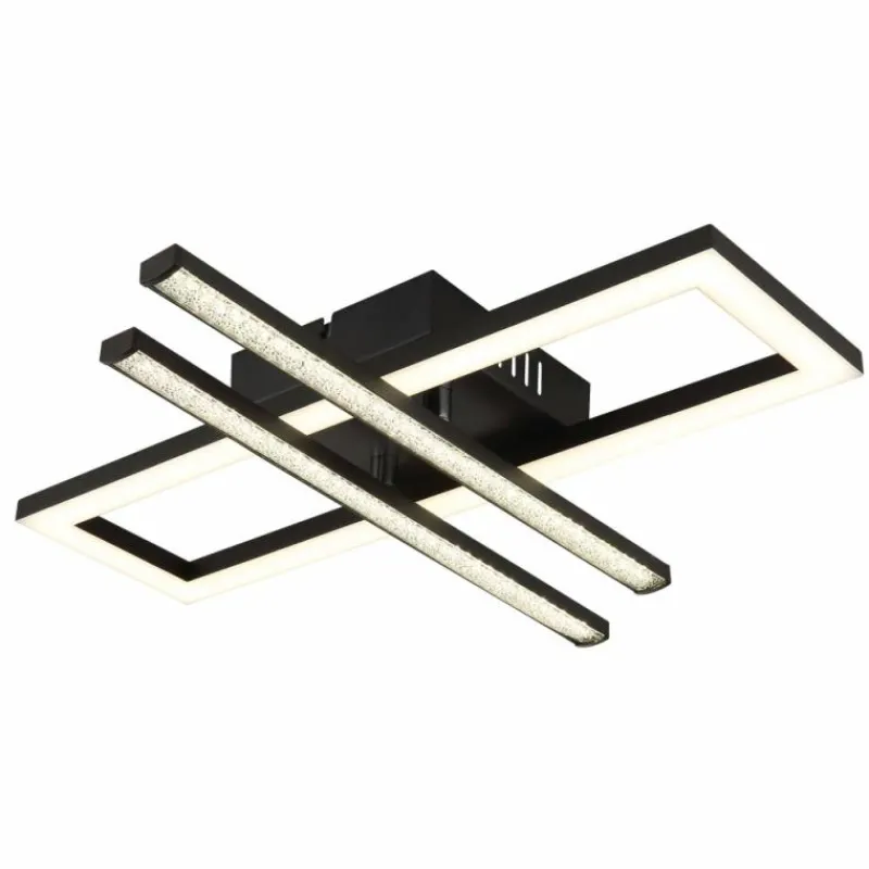 Luminaires Globo Lighting Highway Plafonnier LED Noir, 1 lumière* Éclairage Led