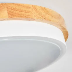 Luminaires Scandinaves-hofstein Hiral Plafonnier, Panel LED Écru, Blanc, 1 lumière