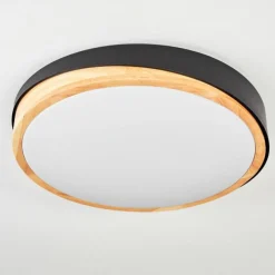 Luminaires Scandinaves-hofstein Hiral Plafonnier, Panel LED Écru, Noir, 1 lumière