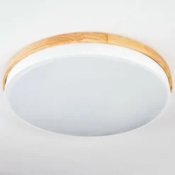 Luminaires Scandinaves-hofstein Hiral Plafonnier, Panel LED Écru, Blanc, 1 lumière, Télécommandes