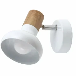 Lampe Design-Luminaires Rabalux Holly Applique murale, Spot mural Bois foncé, Blanc, 1 lumière