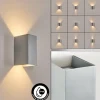 hofstein Hoods Lampe murale d´extérieur, Luminaire Up & Down, Applique murale LED Argenté, 1 lumière
