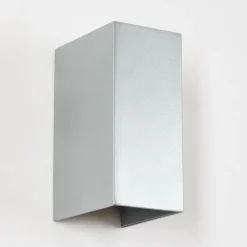 hofstein Hoods Lampe murale d´extérieur, Luminaire Up & Down, Applique murale LED Argenté, 1 lumière