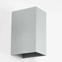 hofstein Hoods Lampe murale d´extérieur, Luminaire Up & Down, Applique murale LED Argenté, 1 lumière