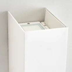 hofstein Hoods Lampe murale d´extérieur, Luminaire Up & Down, Applique murale LED Blanc, 1 lumière