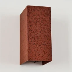 hofstein Hoods Lampe murale d´extérieur, Luminaire Up & Down, Applique murale LED Rouille, 1 lumière