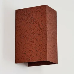 hofstein Hoods Lampe murale d´extérieur, Luminaire Up & Down, Applique murale LED Rouille, 1 lumière