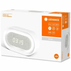 Luminaires Ledvance Horloge de table LEDVANCE LINEAR LED CLOCK Blanc, 1 lumière* Lampes À Poser