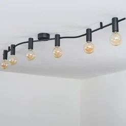 hofstein Hukamaa Plafonnier Noir, 6 lumières