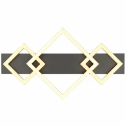 Lampes En Bois-Luminaires Globo Lighting I Plafonnier LED Gris, Noir, 1 lumière