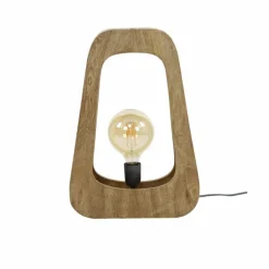 Lampes En Bois-hofstein Idzaard Lampe à poser Écru, 1 lumière