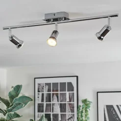 hofstein Ilaro Plafonnier, Spot de plafond Chrome, 3 lumières* Spots Et Projecteurs