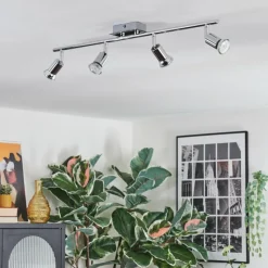 hofstein Ilaro Plafonnier, Spot de plafond Chrome, 4 lumières* Spots Et Projecteurs