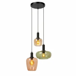 Luminaires Lucide ILONA Suspension Noir, 3 lumières